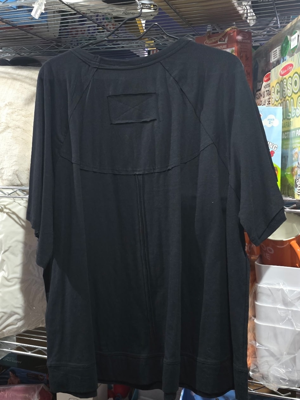 New 1XL Rae Mode Black Cotton Slub Shirt - Picture 2 of 4